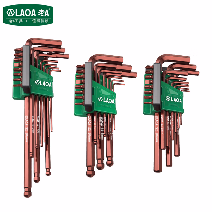 LAOA/老A 17PCS多功能特长球头内六角扳手 LA631117