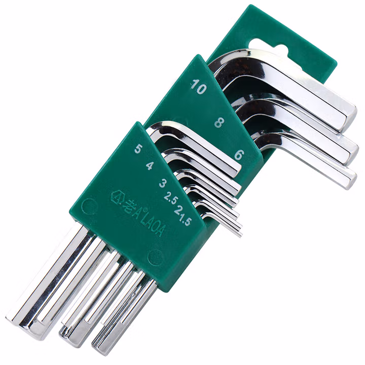 LAOA/老A 9PCS镜面标准平头内六角扳手 LA158209