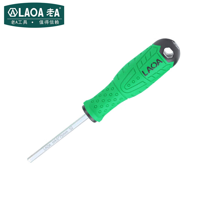 LAOA/老A 双色柄内六角螺丝批H6.0 LA618H60