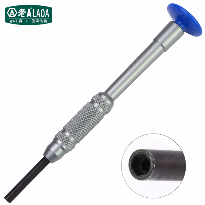 LAOA/老A 蓝尾帽德式S2头苹果用六角套筒M2.5 LA613M25