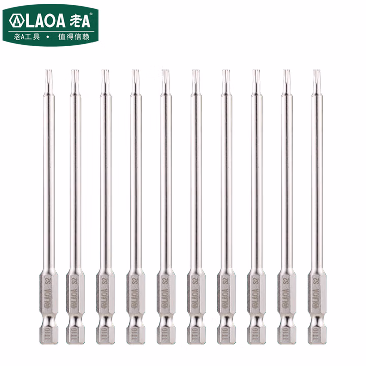 LAOA/老A 2PCS 1/4＂系列梅花批嘴中空100*T10 LA619410