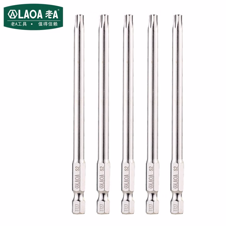 LAOA/老A 2PCS 1/4＂系列梅花批嘴中空100*T8 LA619408