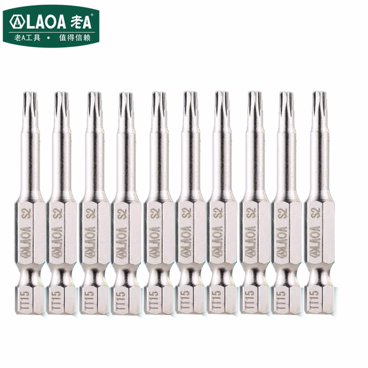 LAOA/老A 2PCS 1/4＂系列梅花批嘴中空T15 LA619T15