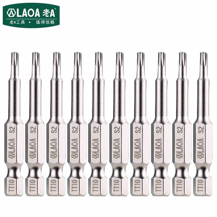 LAOA/老A 2PCS 1/4＂系列梅花批嘴中空T10 LA619T10