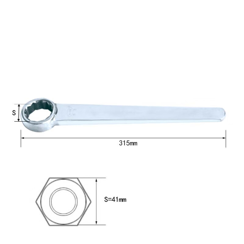 BOFANG/渤防 不锈钢直柄梅花扳手 5002-41