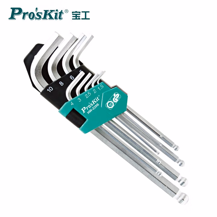 PROSKIT/宝工 长臂球型扳手组（9支组） HW-229B