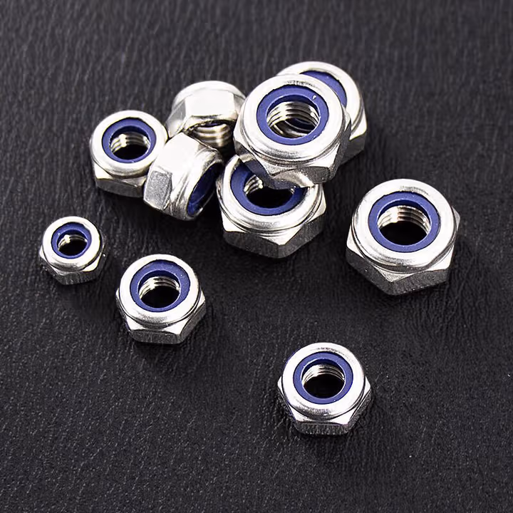 海斯迪克 304不锈钢尼龙塑料防松自锁螺帽 DIN985防松螺母 HKsq-461 M14(20个)