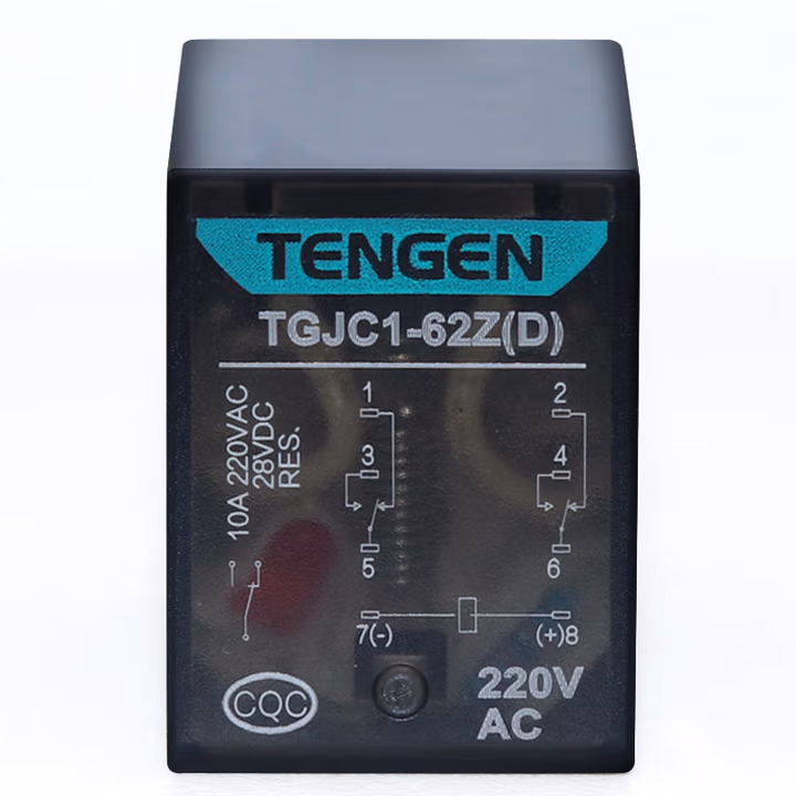 TENGEN/天正 小型电磁继电器 TGJC1-62Z A24V(祥云3.0)