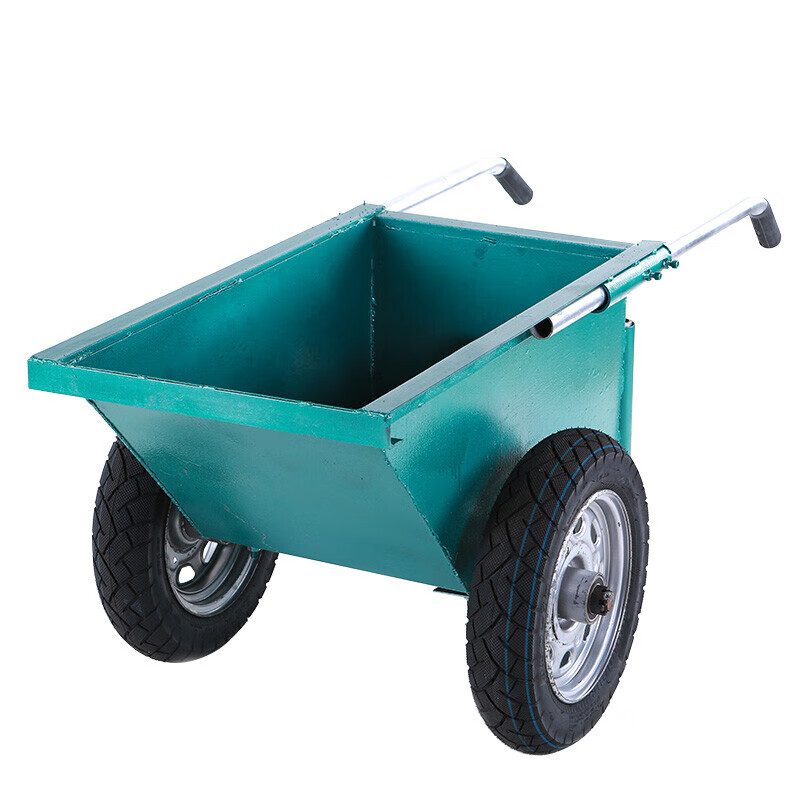 海斯迪克 HZL-155 手推车翻斗车 厚斗车劳动车 环卫垃圾车建筑工地车 黑色中号2.0厚（实心轮）