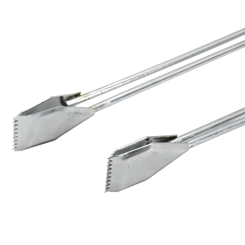 海斯迪克 HKQJ07 不锈钢色垃圾夹55cm垃圾钳火钳 捡拾器取物器环卫垃圾夹