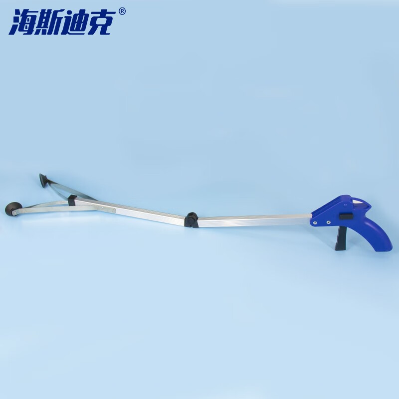 海斯迪克 gnjz-1231 可折叠垃圾夹 加厚铝合金折叠款垃圾夹 颜色随机