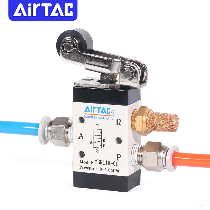 Airtac/亚德客 三口二位单控滚轮杠杆型机械阀 M3R21006
