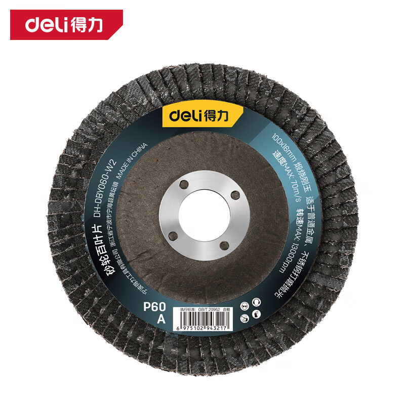 DELI/得力 deli得力DH-DBY060-W2百叶片75mm60目网盖煅烧(黑)(片) DH-DBY060-W2