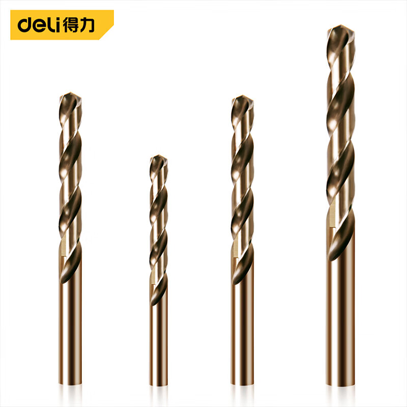 DELI/得力 deli得力DH-MH109070G直柄麻花钻7mm_HSSCO(黄)(支) DH-MH109070G