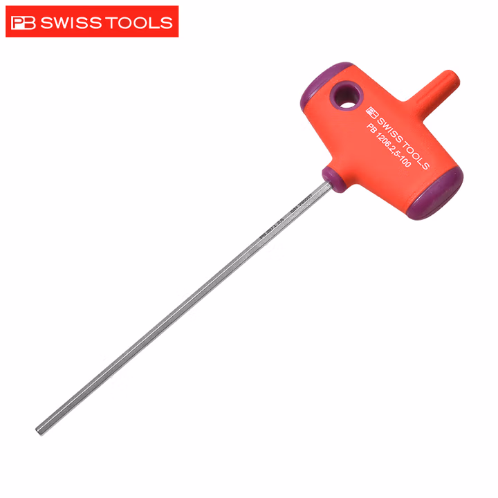 PB SWISS TOOLS/ 瑞铂 T型柄内六角扳手 2.5×100 PB 1206.2.5-100