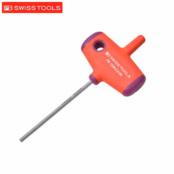 PB SWISS TOOLS/ 瑞铂 T型柄内六角扳手 2.5×60 PB 1206.2,5-60