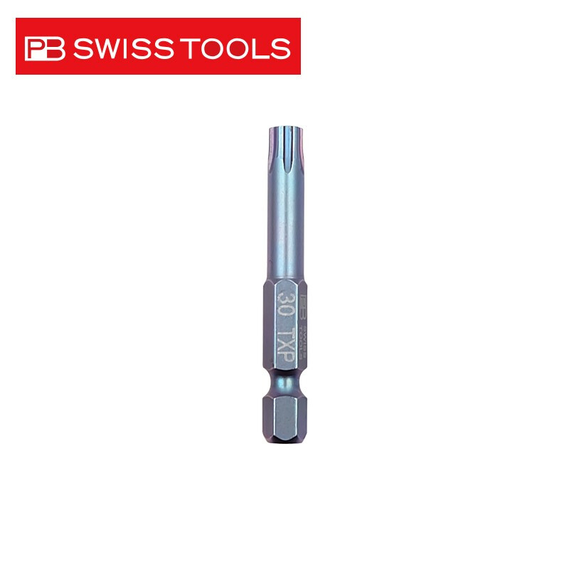 PB SWISS TOOLS/ 瑞铂 E6.3加强梅花批头50mm PB E6.401/30