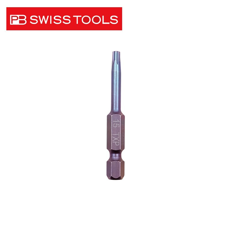 PB SWISS TOOLS/ 瑞铂 E6.3加强梅花批头50mm PB E6.401/15