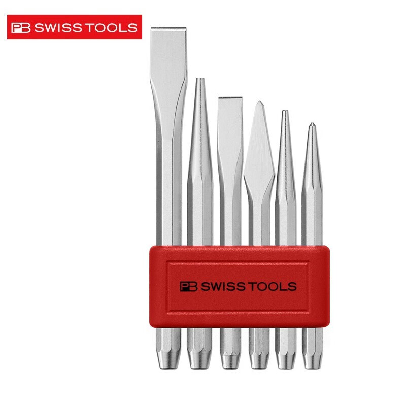 PB SWISS TOOLS/ 瑞铂 小规格凿刀及冲头6组套 PB 850.BL