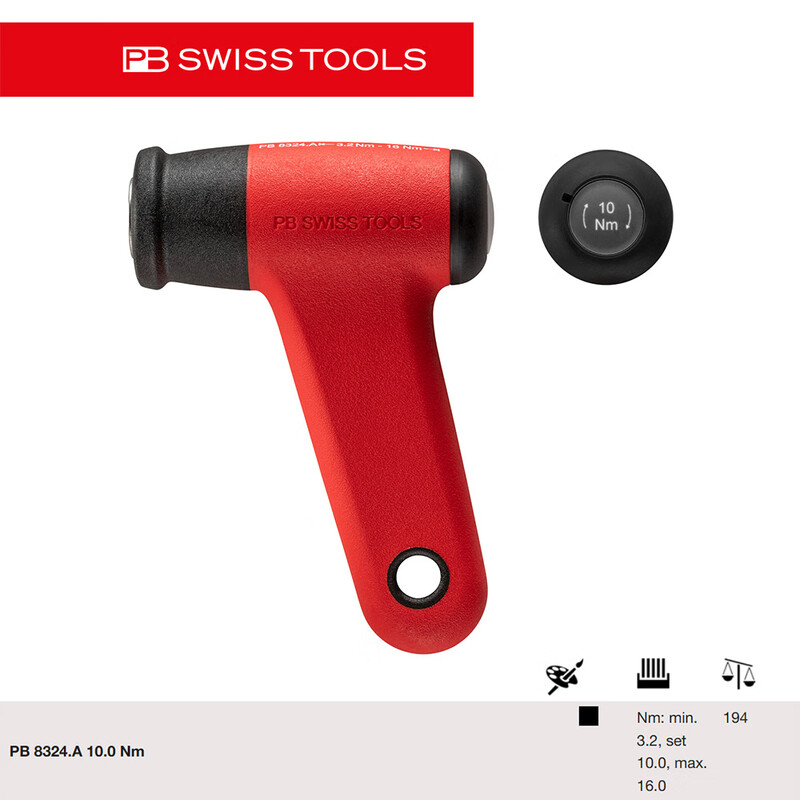 PB SWISS TOOLS/ 瑞铂 接杆子预设大扭矩螺丝刀3.2-16.0N.m PB 8324.A 10.0 Nm