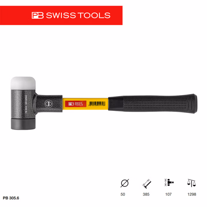 PB SWISS TOOLS/ 瑞铂 多功能纤维柄无反弹锤50 PB 305.6