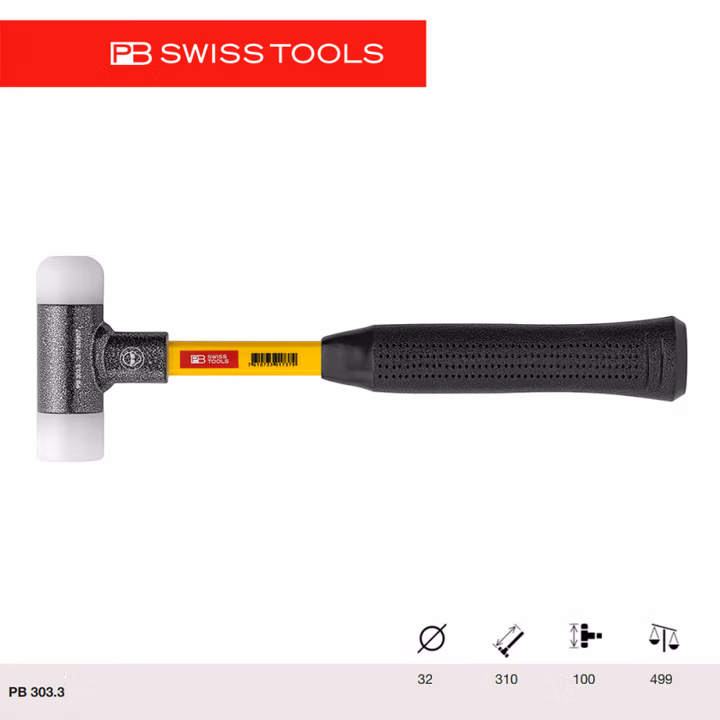 PB SWISS TOOLS/ 瑞铂 多功能纤维柄无反弹锤32 PB 305.3