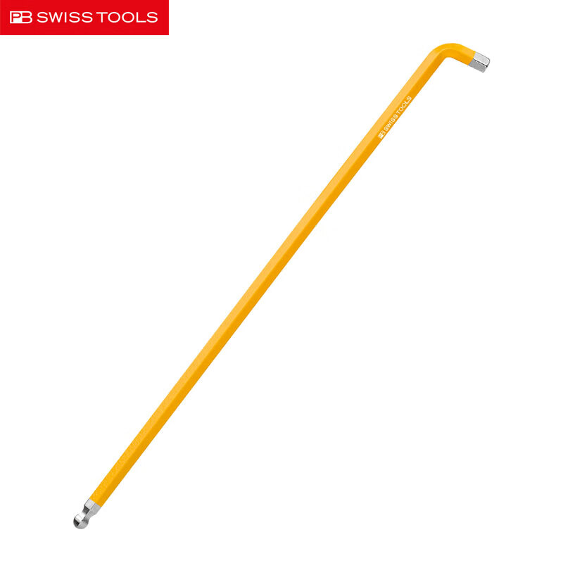 PB SWISS TOOLS/ 瑞铂 彩色加长球头内六角(角度)4.0 PB 2212.L 4 YE