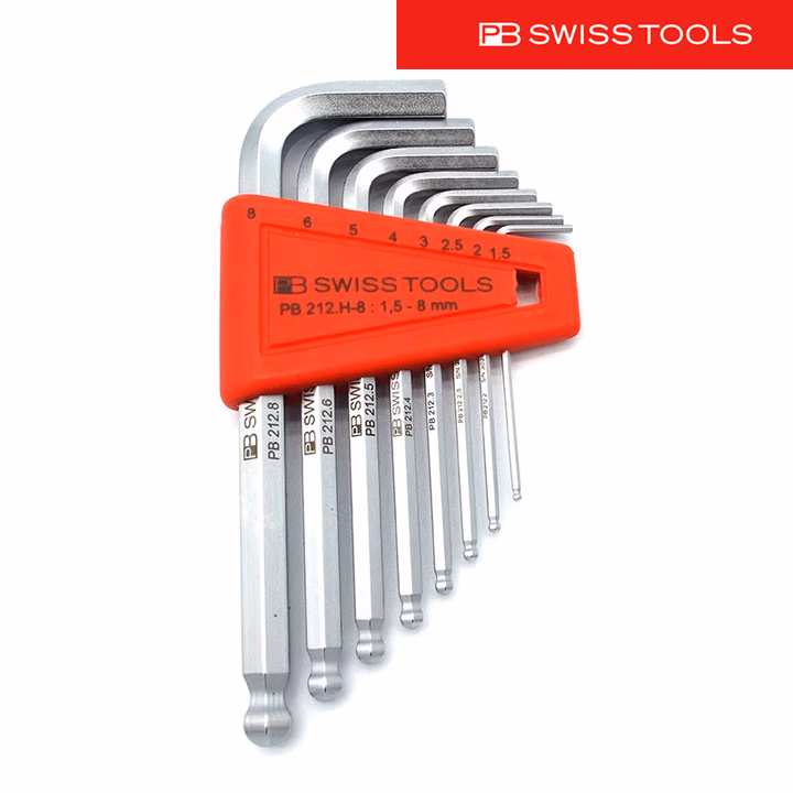 PB SWISS TOOLS/ 瑞铂 L型球头内六角8件套 PB 212.H-8