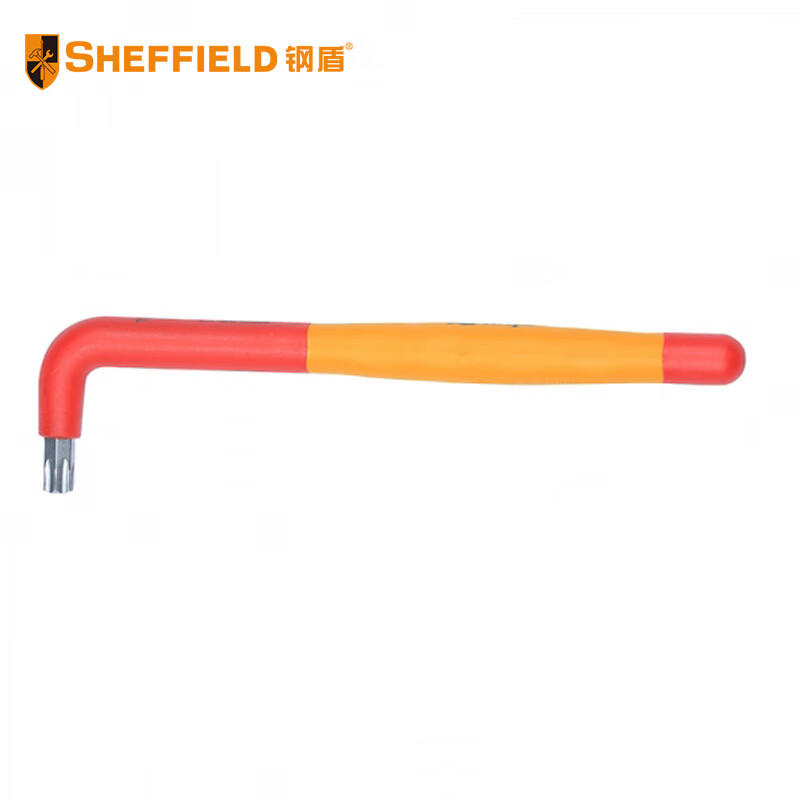 SHEFFIELD/钢盾 双色柄绝缘L型花型扳手T15 S150215
