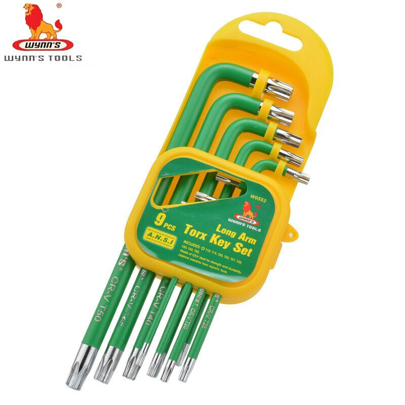 WYNNS/威力狮 9件套梅花型内六角扳手 W0553