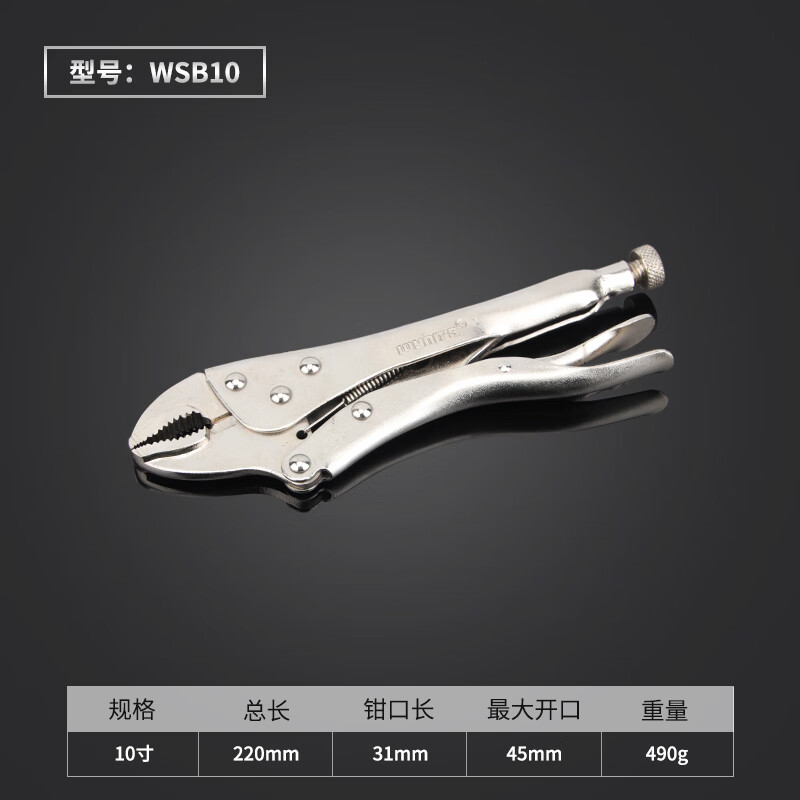 WYNNS/威力狮 大力钳 葫芦咀兰合 10寸 WSB10
