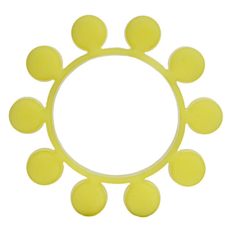 海斯迪克 聚氨酯梅花轮 水泵对轮垫弹性垫梅花垫联轴器缓冲橡胶块HKsq-454 MT9十角（1个）