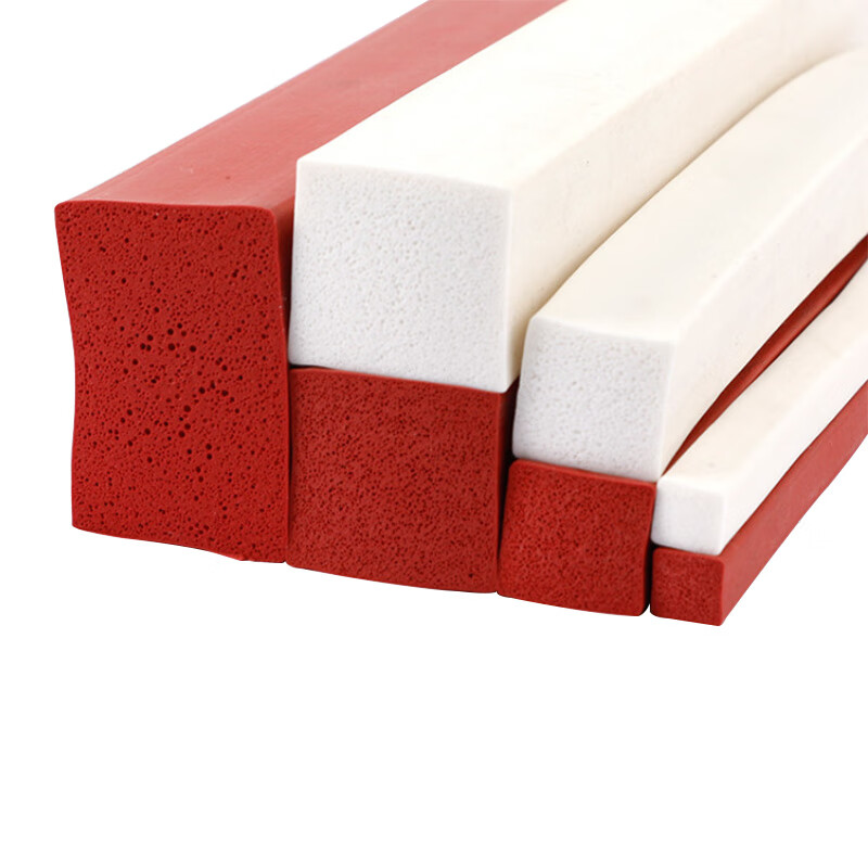 海斯迪克 HKW-276 耐高温硅胶密封条 烤箱电机柜海绵橡胶发泡条 15mm*15mm（1米）