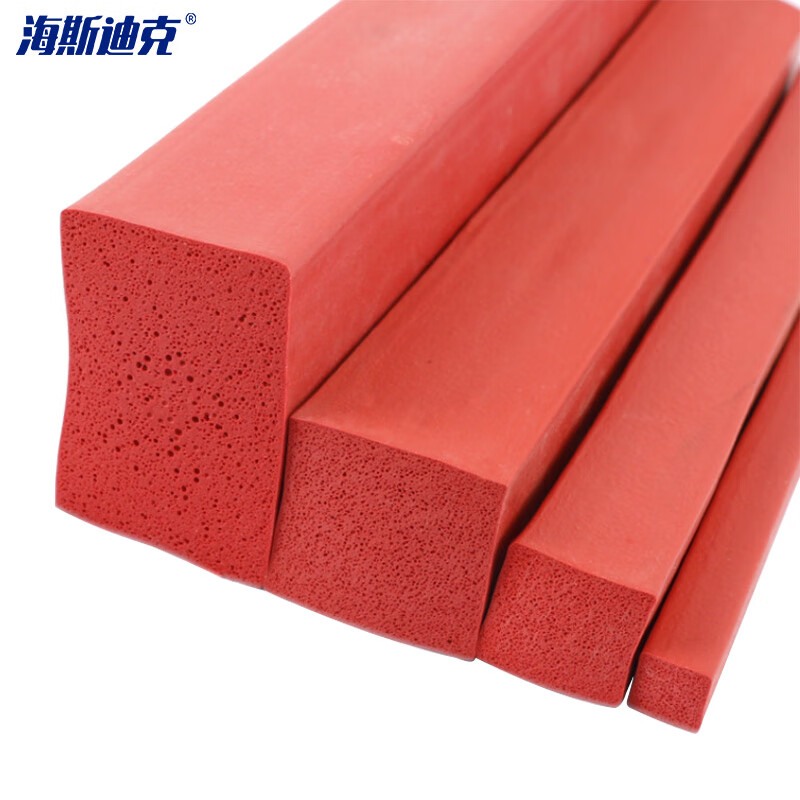 海斯迪克 HKW-276 耐高温硅胶密封条 烤箱电机柜海绵橡胶发泡条 10mm*50mm（1米）