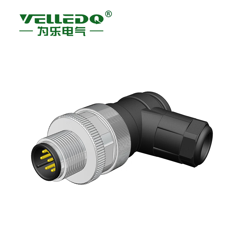 VELLEDQ/为乐电气 M12现场安装8针弯 M12-M08S