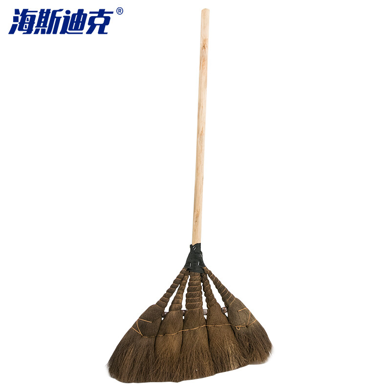 海斯迪克 gnjz-1213 工业用棕扫把 木柄棕树皮扫把 棕毛扫帚扫把 优质棕毛扫把