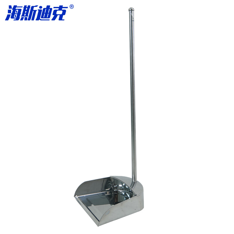 海斯迪克 gnjz-1214 不锈钢簸箕垃圾铲 卫生斗垃圾铲簸箕灰斗撮子扫地畚斗清洁用品 圆形单装加厚