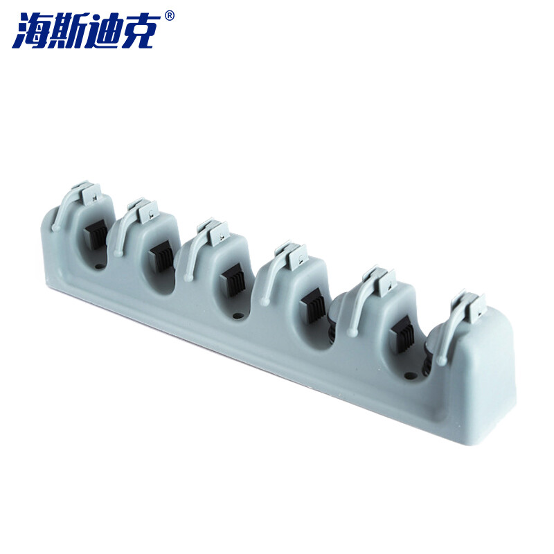 海斯迪克 gnjz-1233 拖把架挂钩架 卫生间浴室拖把支架需打孔 5挂6钩