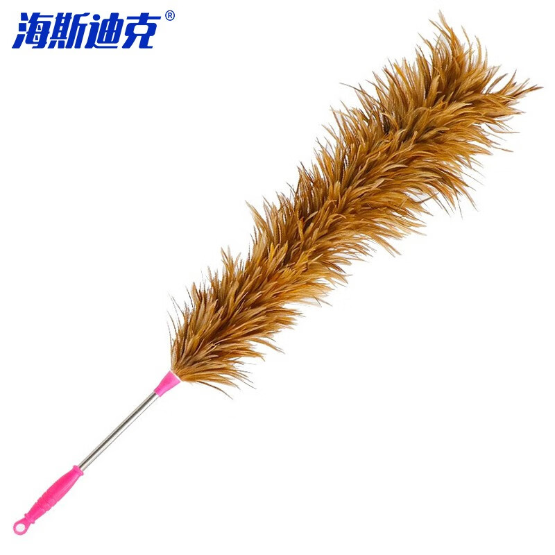 海斯迪克 gnjz-1269 清洁掸子 车间用除尘掸 不锈钢杆鸡毛掸子