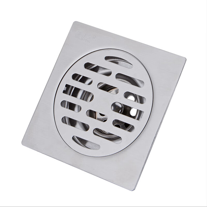 海斯迪克 HK-8005 加厚不锈钢地漏 10*10自封两用防臭地漏 翻板自封A（321） 2个