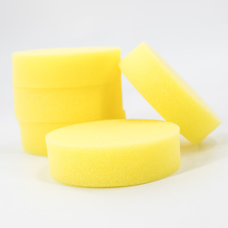 海斯迪克 HK-809 圆形打蜡海绵 高密度洗车海绵（12个）