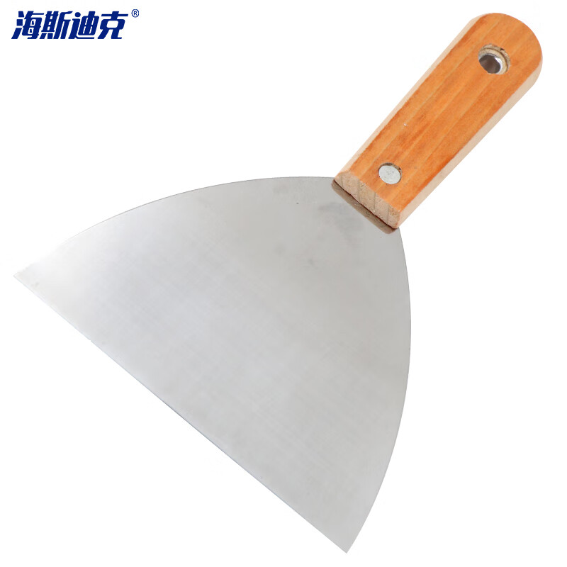 海斯迪克 HKQJ09 （5只装）木柄灰刀 批墙铲刀 规格全 腻子刀刮刀 普通木柄油灰刀 5寸