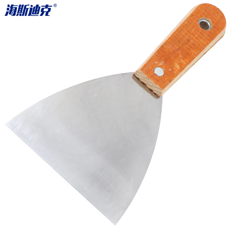 海斯迪克 HKQJ09 （5只装）木柄灰刀 批墙铲刀 规格全 腻子刀刮刀 普通木柄油灰刀 4寸