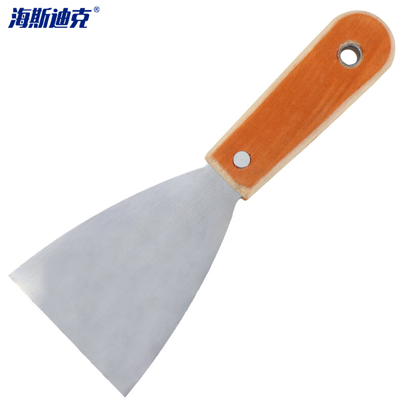 海斯迪克 HKQJ09 （5只装）木柄灰刀 批墙铲刀 规格全 腻子刀刮刀 普通木柄油灰刀 3寸