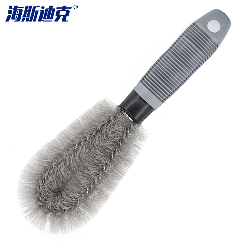 海斯迪克 HKQS-53 便携式汽车轮胎刷 软柄防滑轮胎刷 钢圈刷轮毂刷洗车轮胎手动清洁工具 轮胎刷