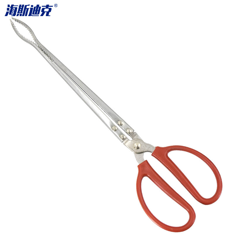 海斯迪克 HKW-192 垃圾钳垃圾夹 厂房垃圾钳子纸片夹 塑料柄把手控鱼器垃圾钳子拾物夹 37.5cm弯口