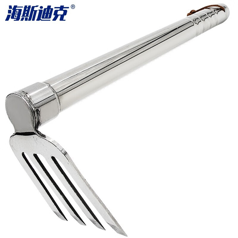 海斯迪克 HKxy-36 园艺工具 洋镐小耙子锄头 不锈钢圆柄除草工具 单用耙