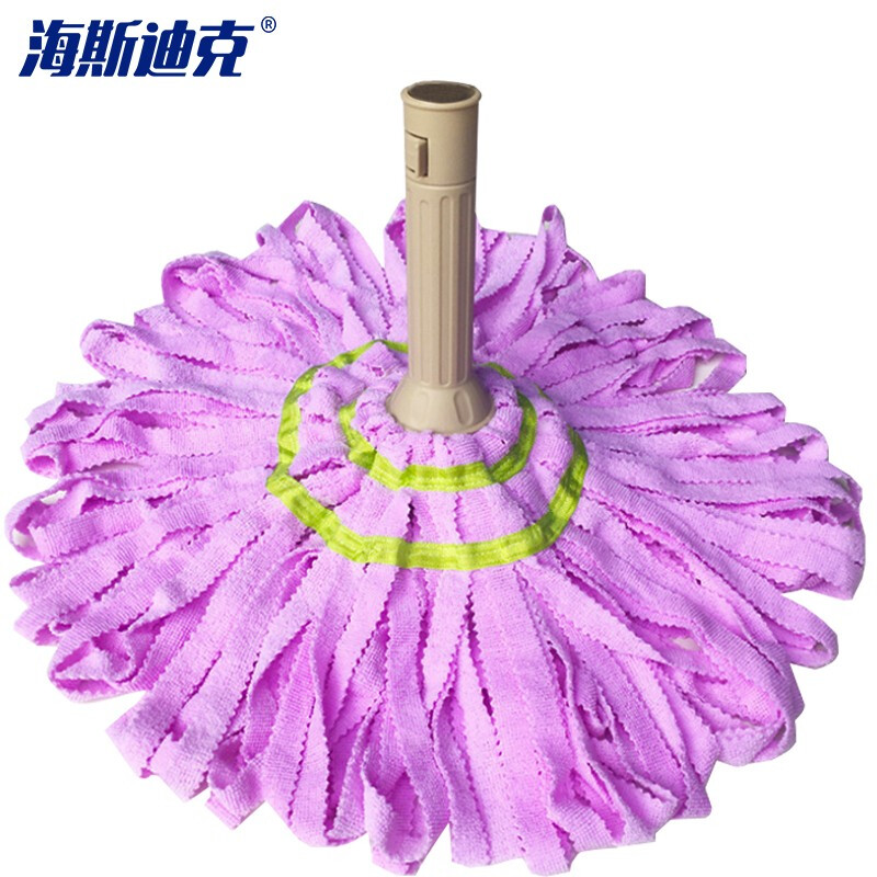 海斯迪克 HKxy-4 自拧水旋转拖把（替换布头2个）干湿两用免手洗墩布 布条款颜色随机无杆