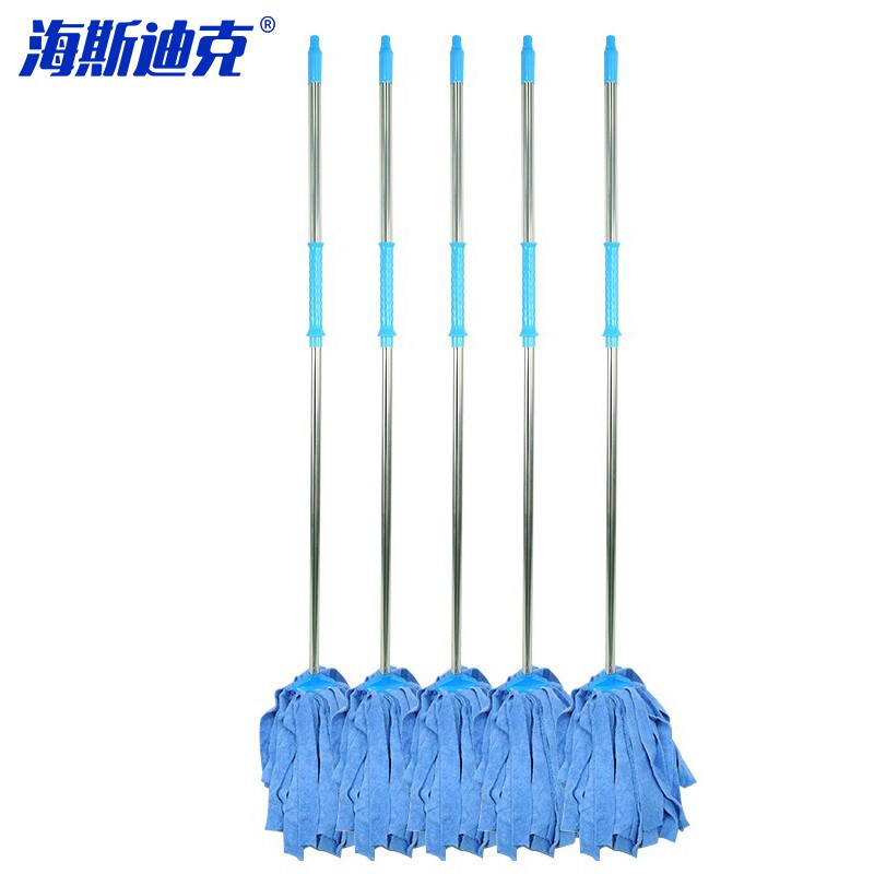 海斯迪克 HKxy-60 商超工厂拖布地拖【5把】 蓝色