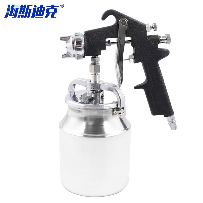 海斯迪克 HKxy-74 清洁气动喷漆枪 汽车家具修补油漆喷枪 PQ-2下壶 2.0口径黑枪